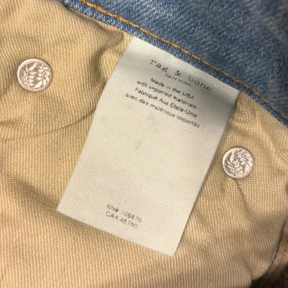 Rag & Bone Women's Light Blue Camo Skinny Jeans - Picture 6 of 12